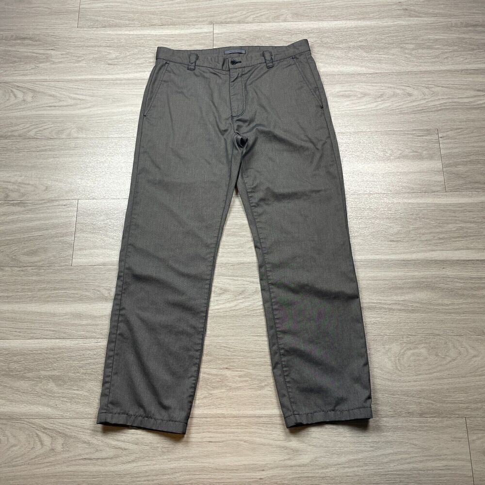 John Varvatos Pants Mens Medium Gray Chino Straight Casual